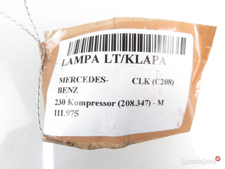 LAMPA LEWA TYLNA MERCEDES CLK C208 2088200564 Lampy tylne sprzedam