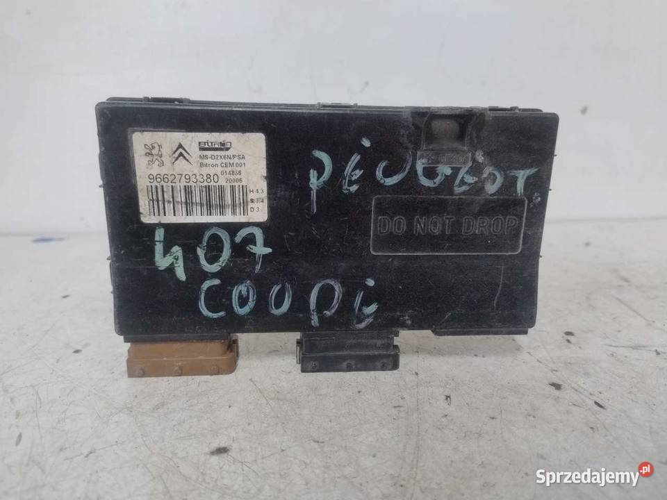 MODUŁ FOTELA PEUGEOT 407 9662793380 wielkopolskie sprzedam
