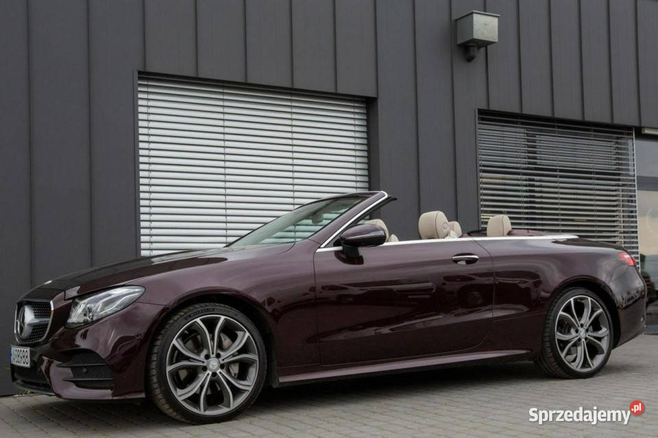 Mercedes E 220 4 MATIC CABRIO W214 2023 bordowy Jarocin