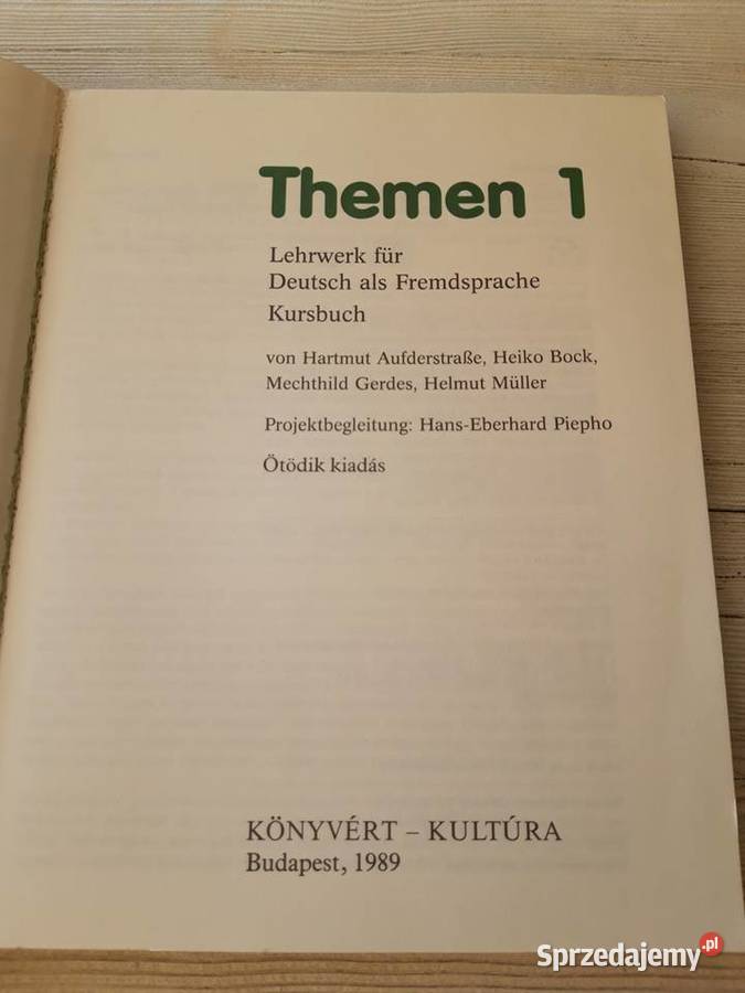 Themen 1 Kursbuch Budapest 1989 Bielsko-Biała