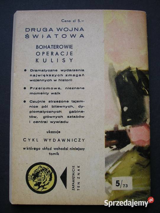 ŻÓŁTY TYGRYS REDUTA SKRZYŻOWANIE 1973