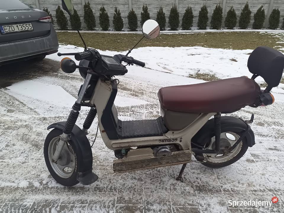Simson skuter SR50 zarejestrowany ubezpieczony Simson Zduńska Wola