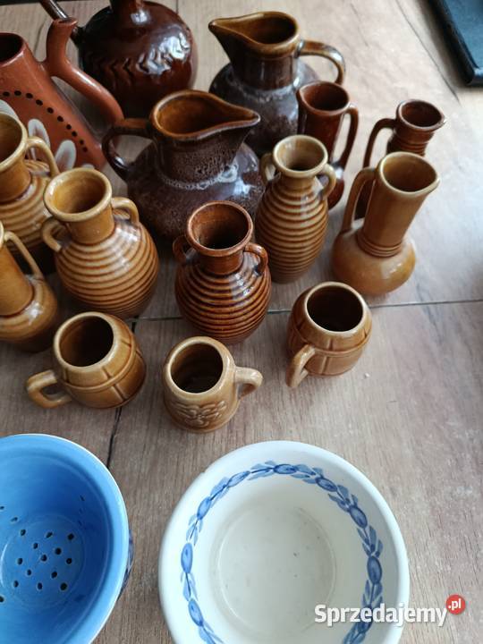 Pijałka dzbanuszki fajans ceramika prl Dom i Ogród Choszczno