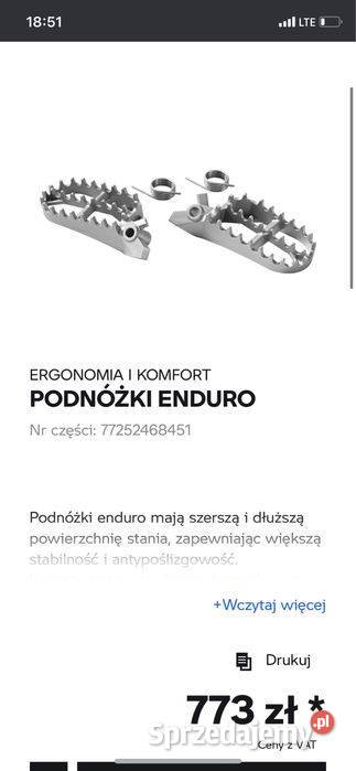 Podnózek Enduro BMW podnozki R1200 R1250 F850 Poznań