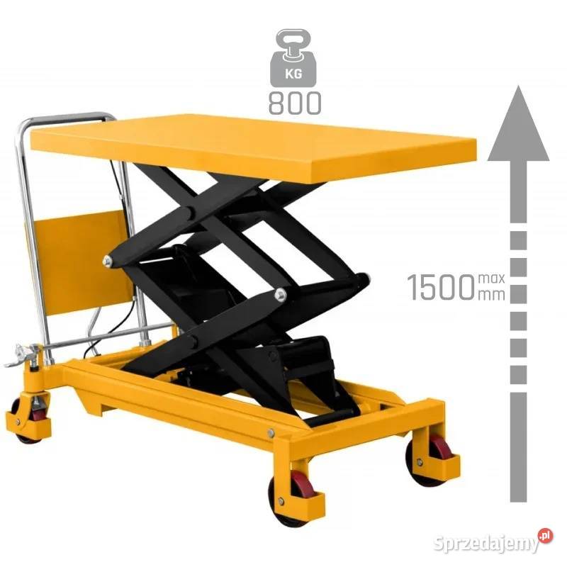 Wózek nożycowy platformowy TA8015 udźwig 800 mazowieckie Siedlce