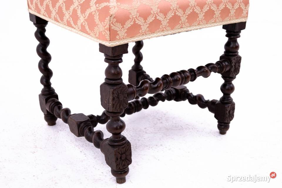 Cztery krzesła styl renesansowy Niemcy ok 1870 r Chorzów
