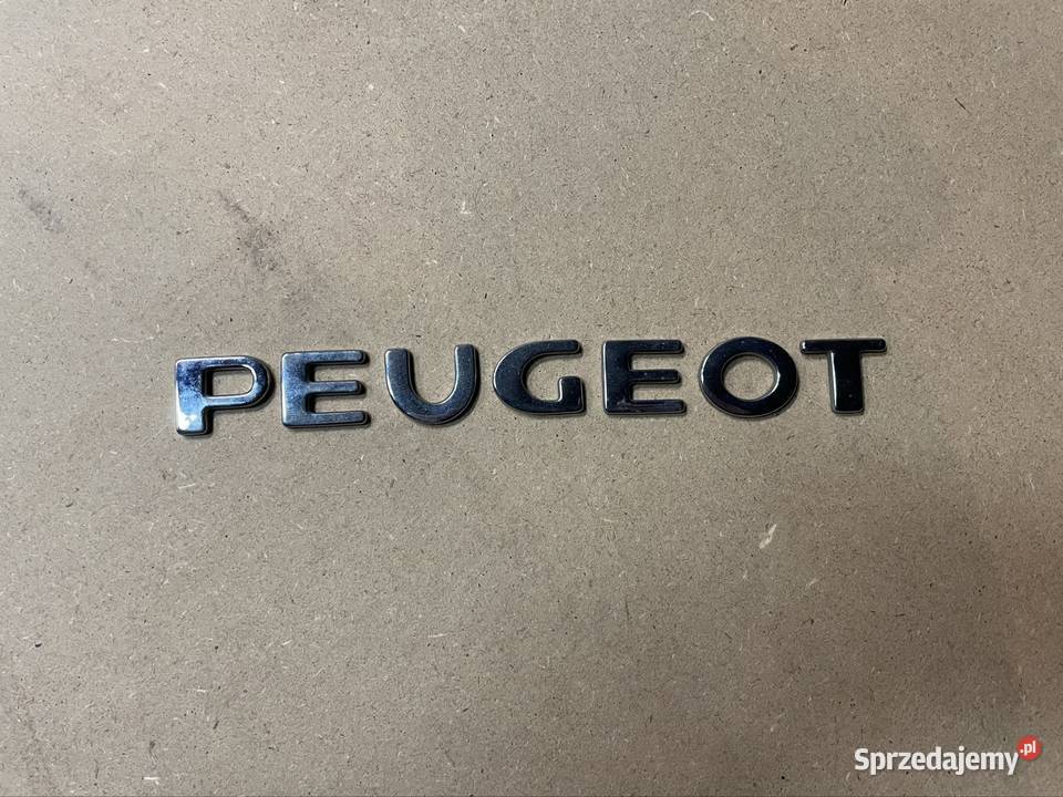 Znaczek emblemat napis tylnej klapy tył Peugeot zachodniopomorskie
