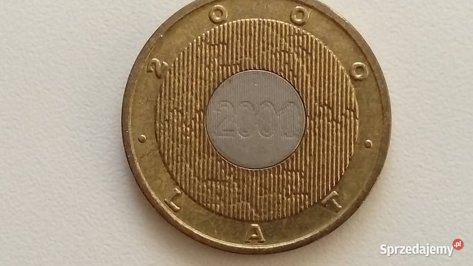 Moneta okolicznościowa 2 2000 r Przełom Mosina