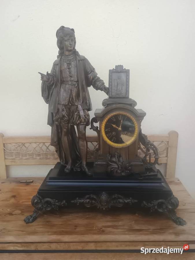 Kominkowy zegar marmurowy francuski podkarpackie Rzeszów