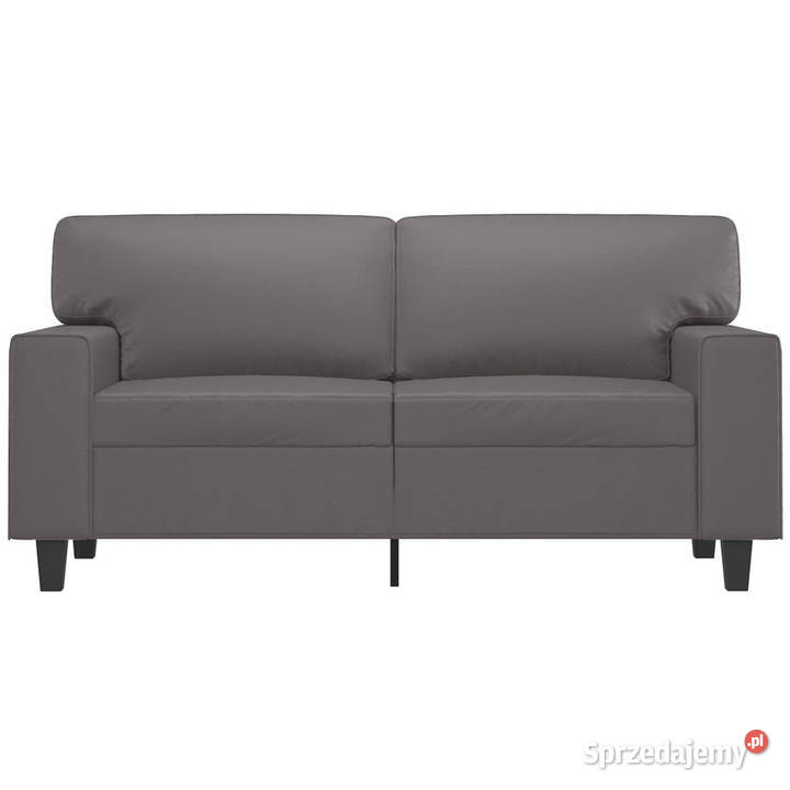 2osobowa sofa szary 120 sztuczna skóra WM359414