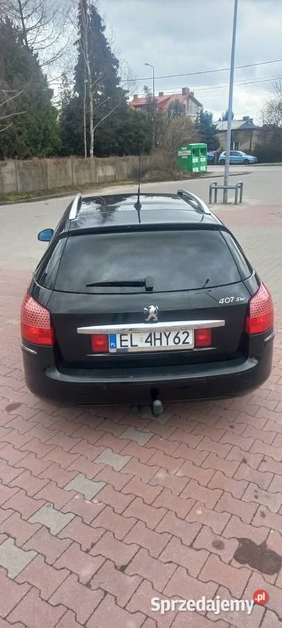 Peugot 407SW HDi 20 diesel 2010 ładny zadbany zmieniarka CD 407 łódzkie Andrespol