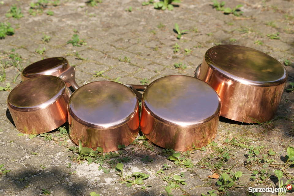 Garnki rondle miedziane grube dno 5 Warszawa sprzedam