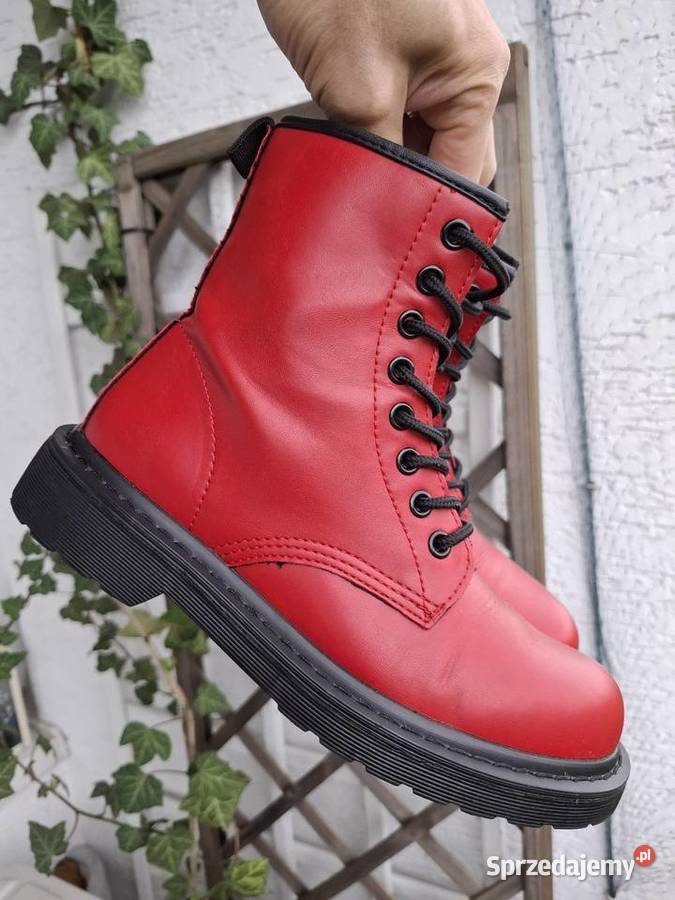Czerwone botki 36 Primadonna wysokie buty glany małopolskie Kraków