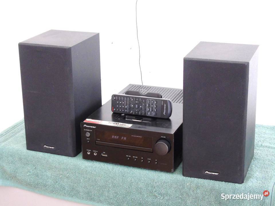Wieża Pioneer pilot USB mp3 CD RDS AUX kol