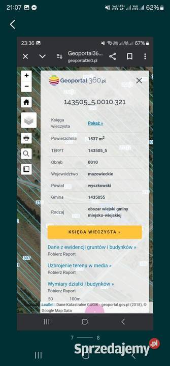 Dzialka budowlana plus rolna Lucynów Duży