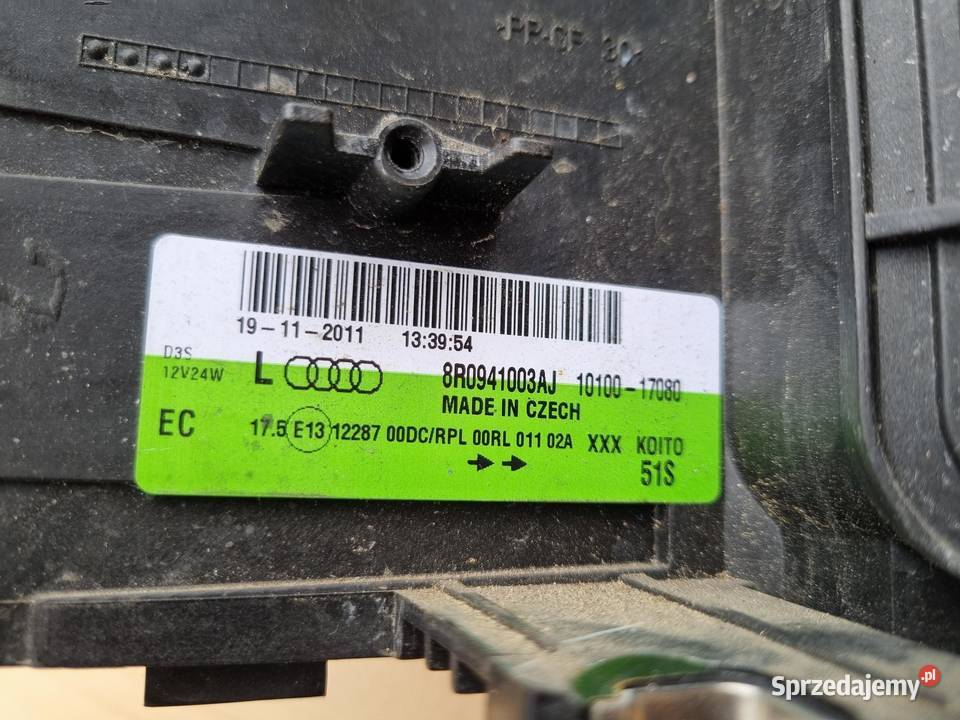 LAMPA LEWA PRZEDNIA PRZÓD XENON AUDI Q5 8R wielkopolskie