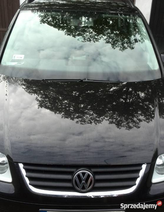 VW TOURAN 19 TDI CZARNY 7 OSOBOWY 6 BIEGOWY lakier metallic Myślibórz sprzedam