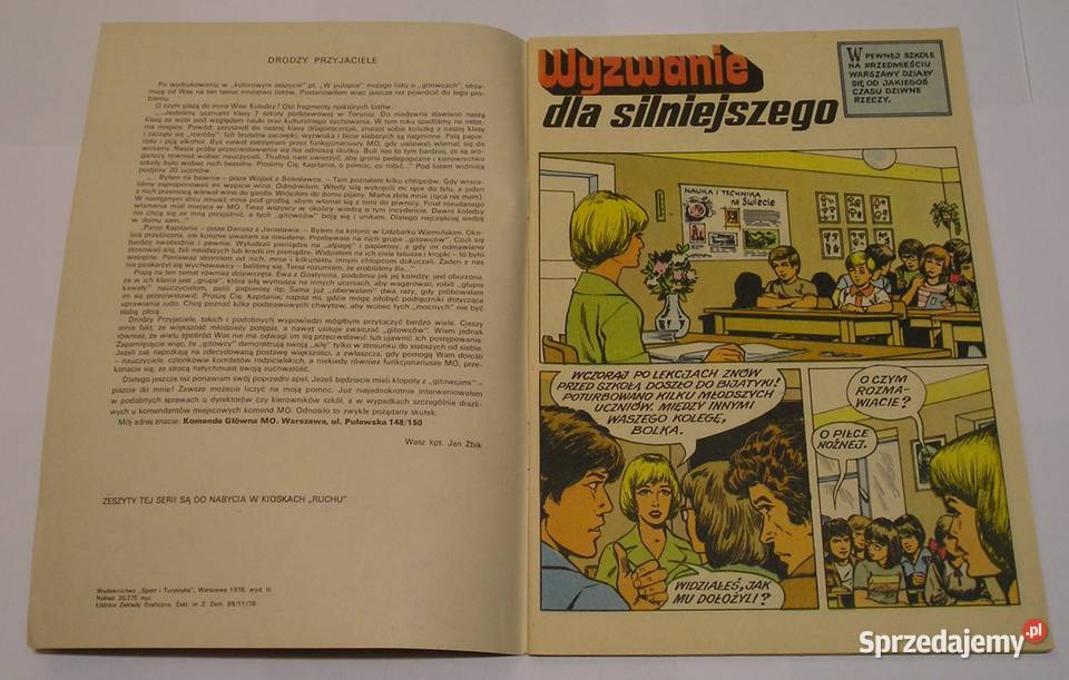 KAPITAN ŻBIK WYZWANIE SILNIEJSZEGO 1978 Łódź