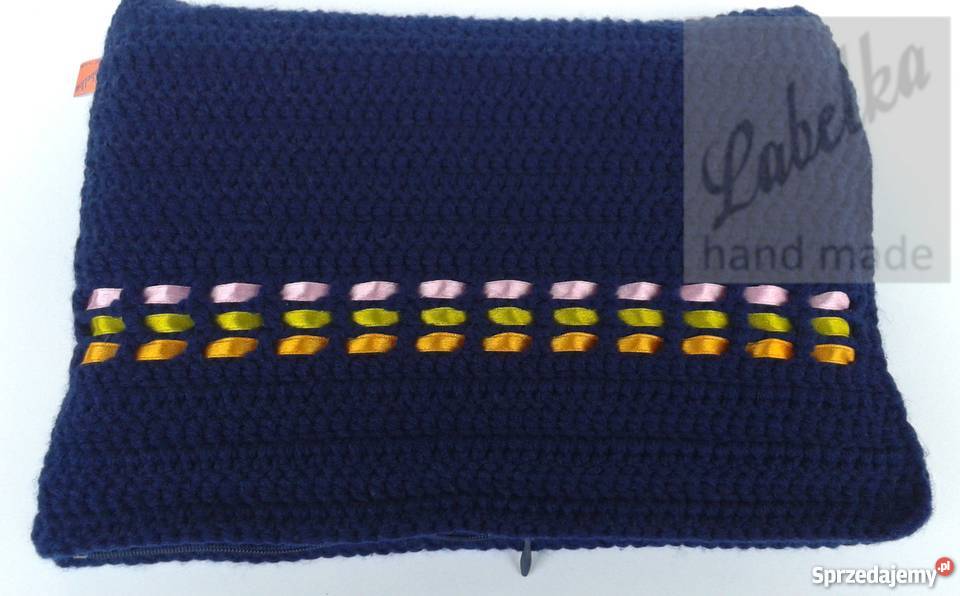 Pokrowiec etui granatowy na laptop ręcznie Pozostałe Białystok