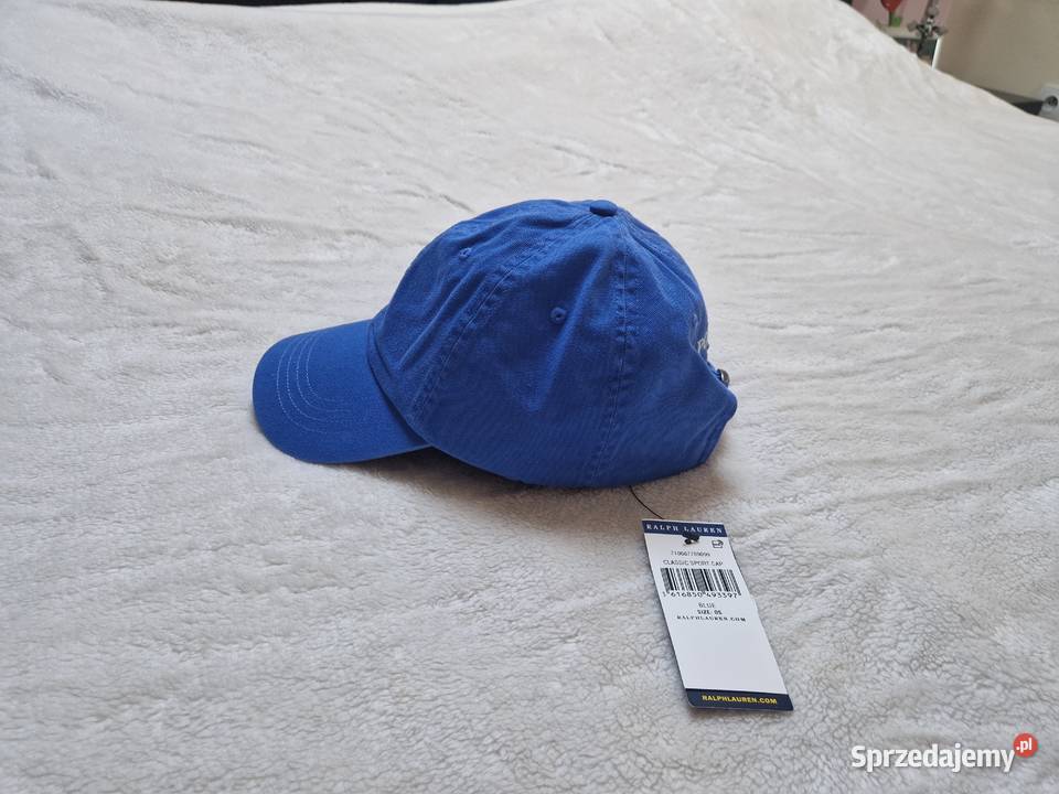 Nowa niebieska czapka z daszkiem Polo Ralph Bibice