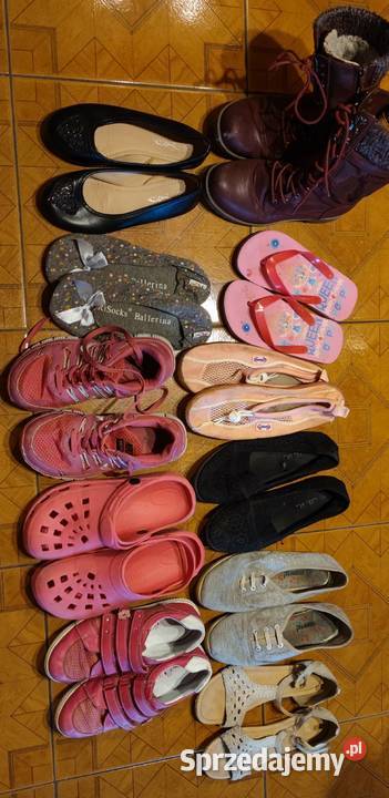 Buty dziewczynki zestaw 11 par zestaw Tuszyn