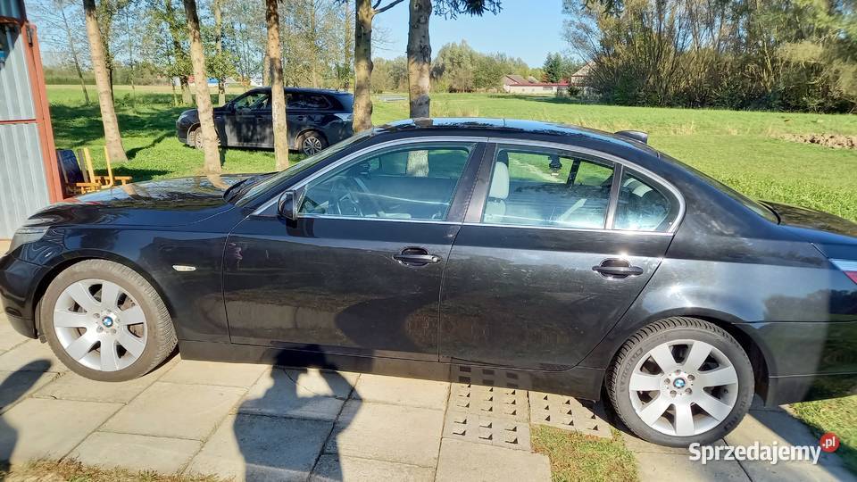 Bmw 530d e60 2004 sedan czarny okazja alusy 18 diesel Proszowice