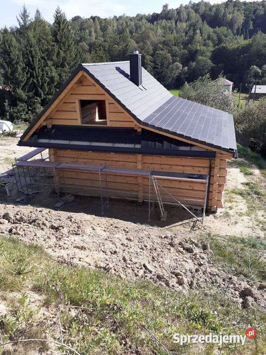Dom z bala świerkowego Teleśnica Oszwarowa