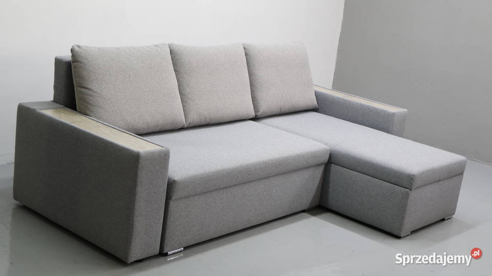 TNM Narożnik funkcją spania pojemnik Popielaty Narożniki Poznań