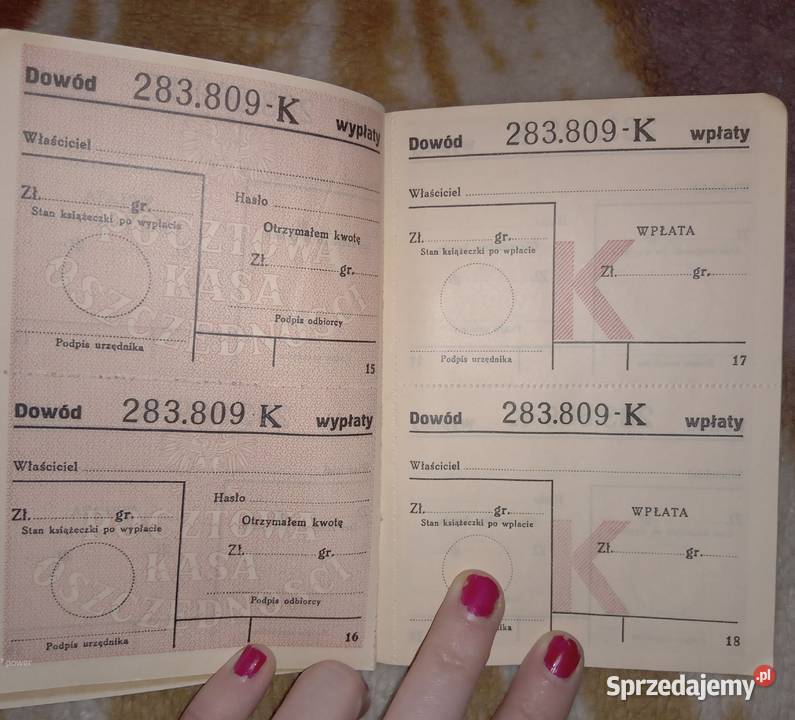 Sprzedam książeczkę oszczędnościową PKO z 1938 Bukowno