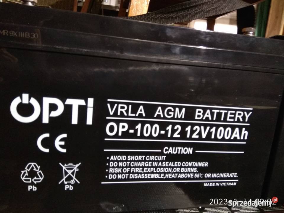 AKUMULATOR ŻELOWY BEZOBSŁUGOWY AGM UPS 12V 100Ah wielkopolskie Poznań