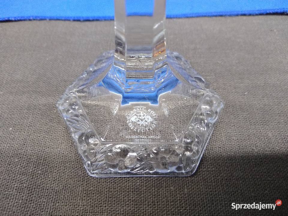 Rosenthal Maria Kryształowa świecznik sygnowany Porcelana i szkło