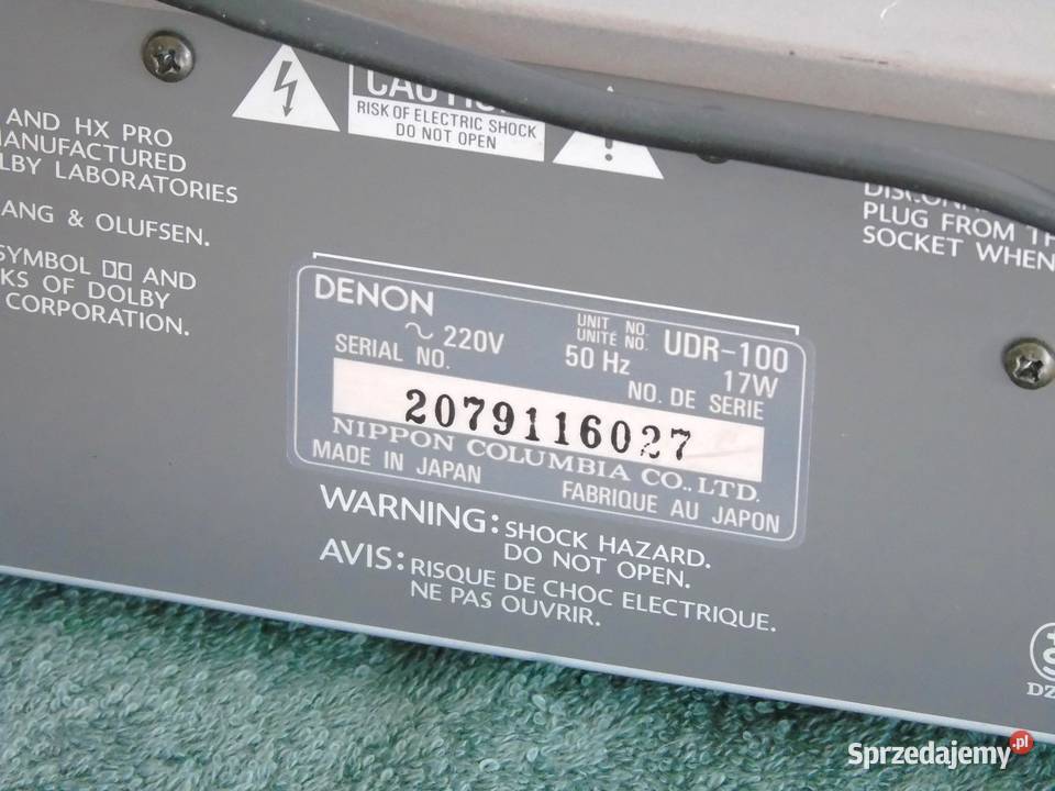 Magnetofon Denon UDR100 sprawny i ładny WYSYŁKA Jasło