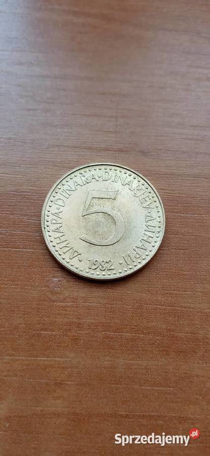 5 dinarow Jugoslawia 82r Skoczów