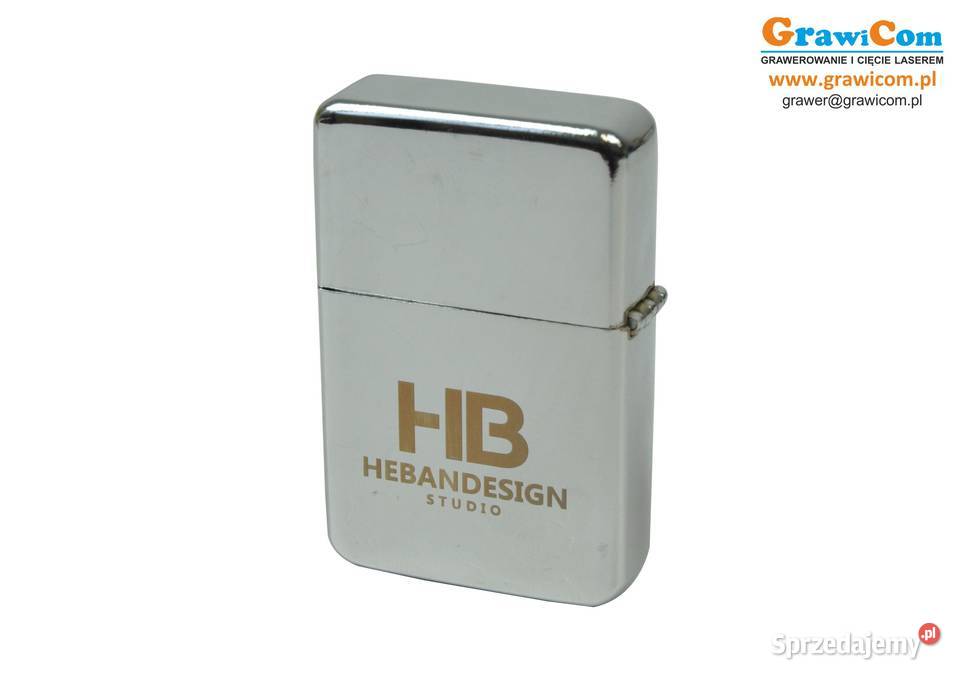 Zapalniczka benzynowa z grawerem srebrna 50 Leżajsk