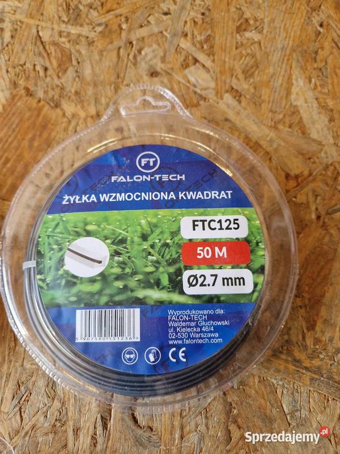 ŻYŁKA TNĄCA DO KOSY WZMACNIANA z DRUTEM 27x50m Głogowa