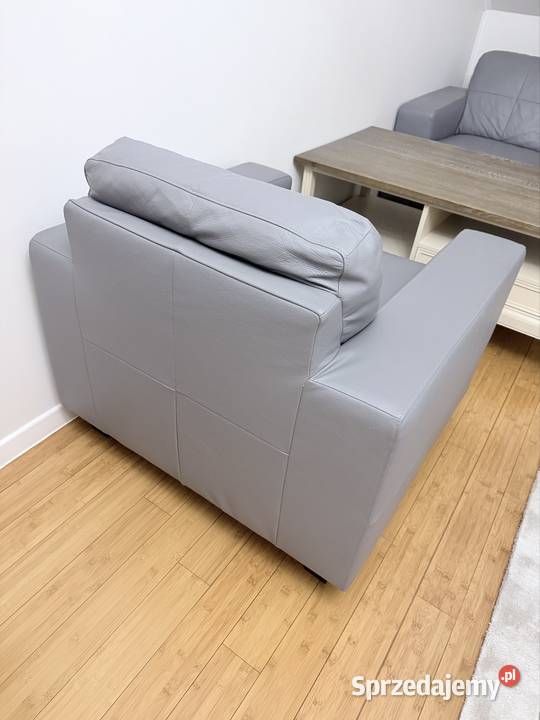 Sofa i fotel skóra Grodków