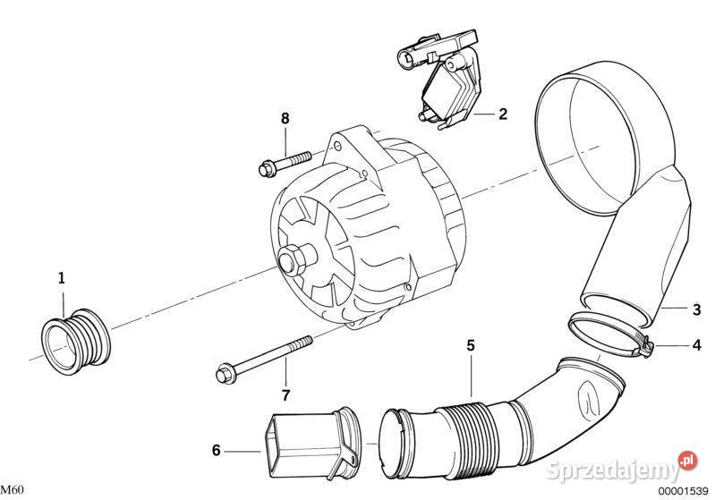 przewód powietrza BMW 12311747185 Wrocław