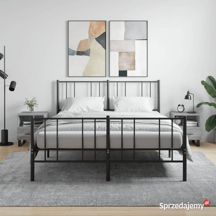 Szafki nocne 2 szary dąb sonoma 40x35x475 mazowieckie Warszawa