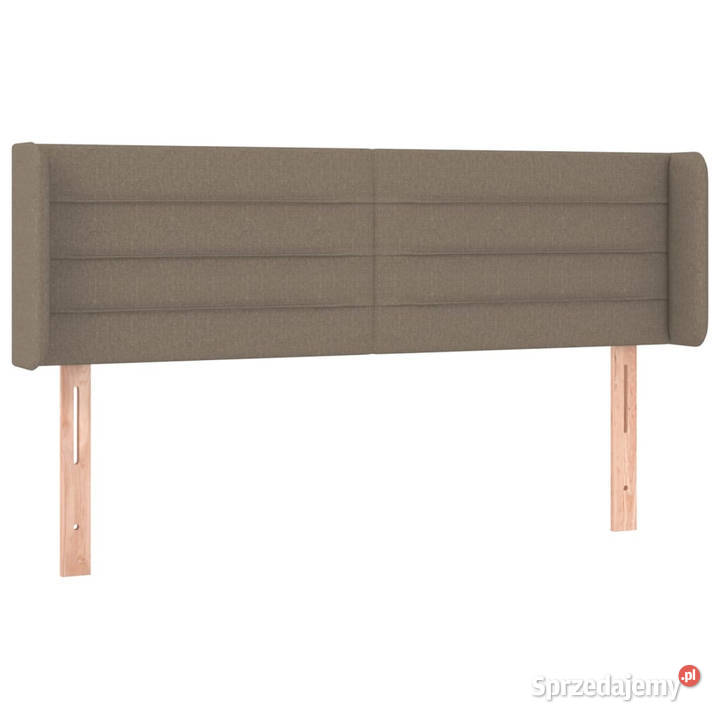 Zagłówek do łóżka z LED taupe 147x16x7888