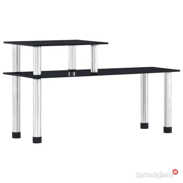 vidaXL Półka kuchenna czarne hartowane szkło Biurka Warszawa
