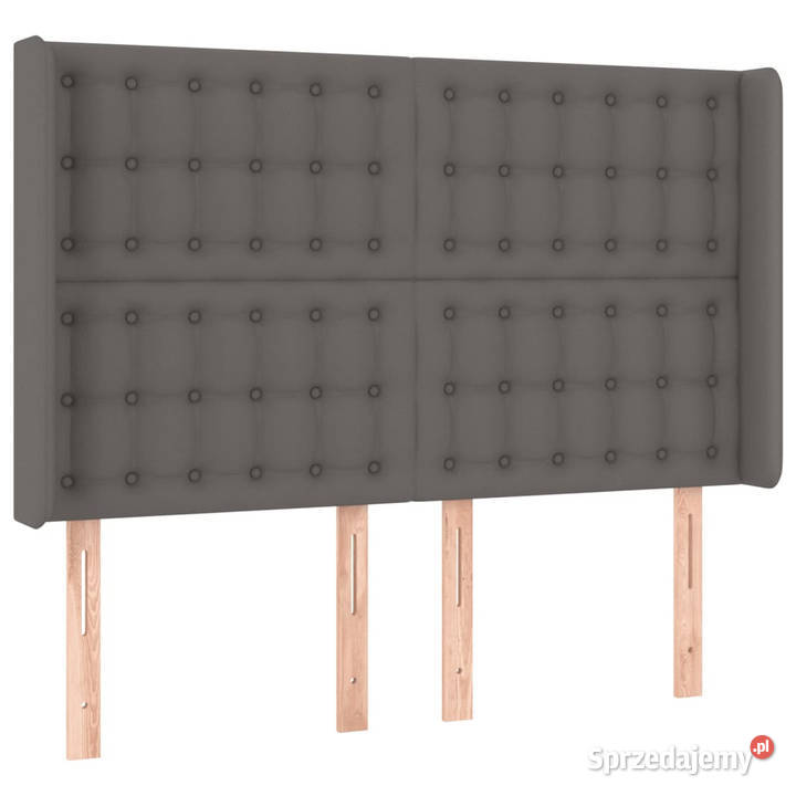 Zagłówek do łóżka z LED szary 147x16x118128 Warszawa