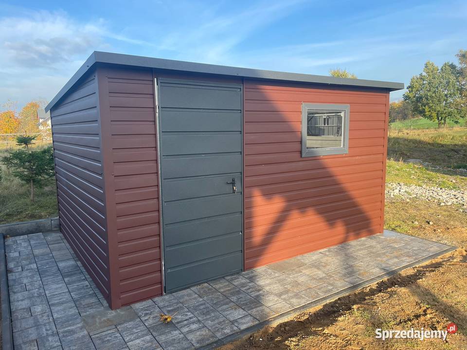 Domek ogrodowy 42m Brąz Grafit Matowy PREMIUM