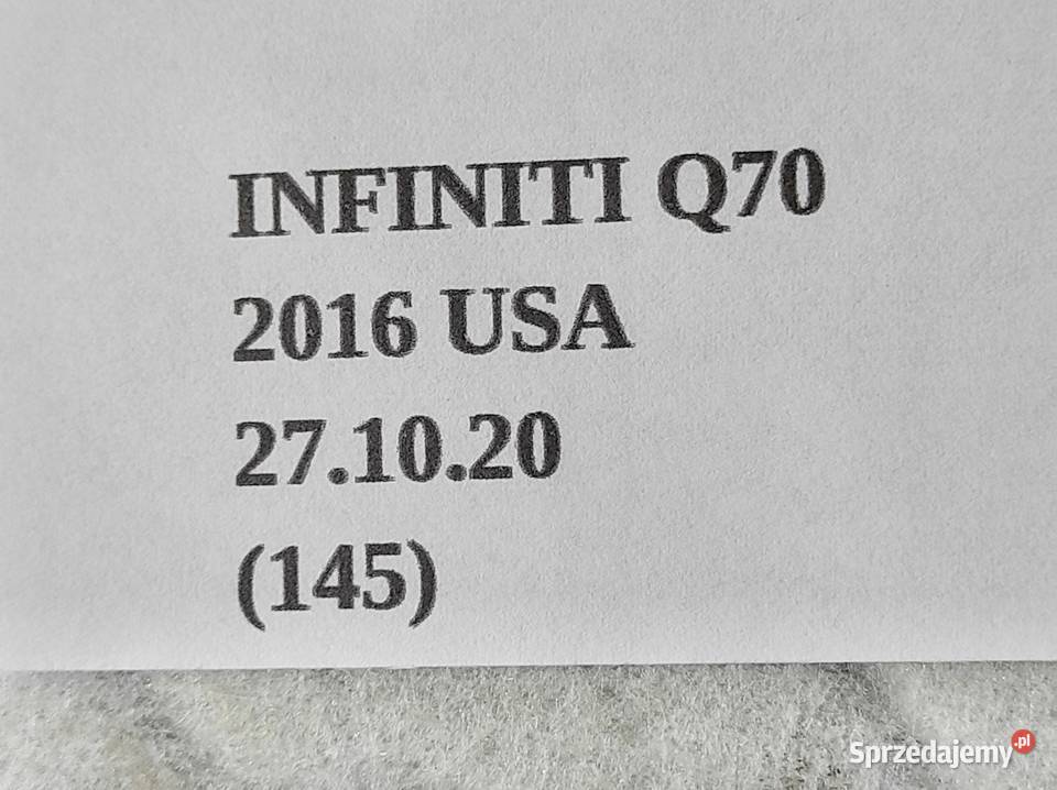 POKRYWA PÓŁKA BAGAŻNIKA BAGAŻNIKA INFINITI Q70 Nowy Tomyśl