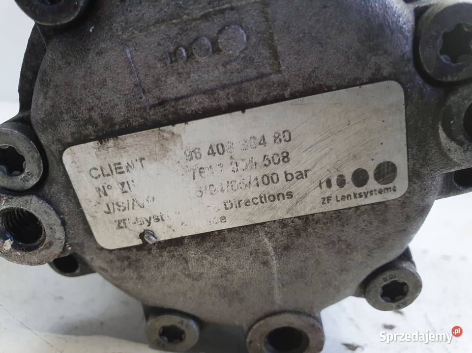 Citroen Jumpy 20 HDI POMPA WSPOMAGANIA Rudka