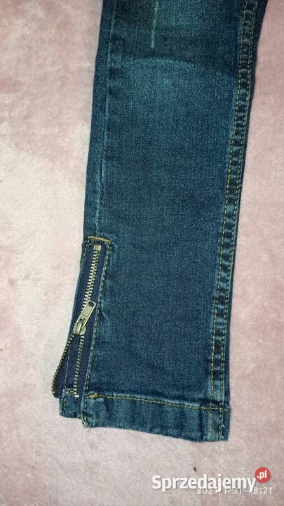 Spodnie jeansowe dziewczęce dziewczynka