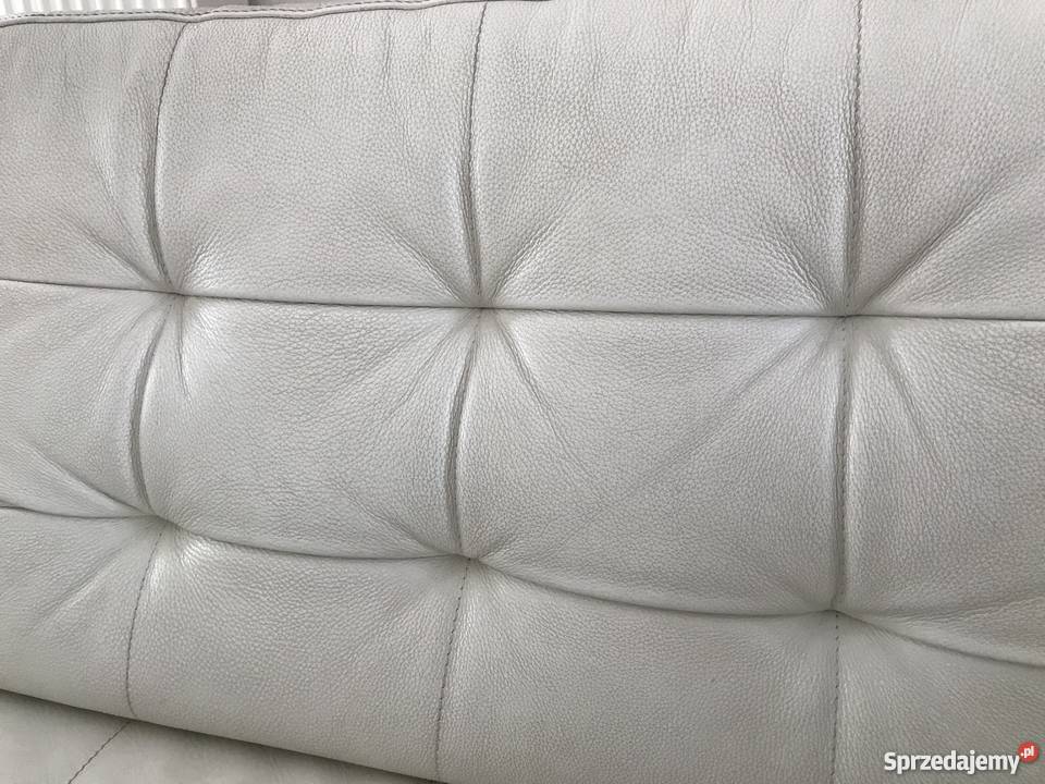 Sofa skórzana IKEA Karlstad beżowa mazowieckie Warszawa