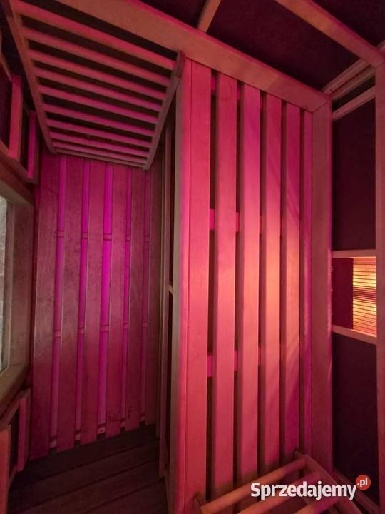 Sauna kabina na podczerwień szklane drzwi LED Nowa Sól