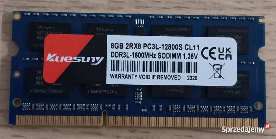 RAM 8 GB PC3L12800S Kuesuny Opole sprzedam