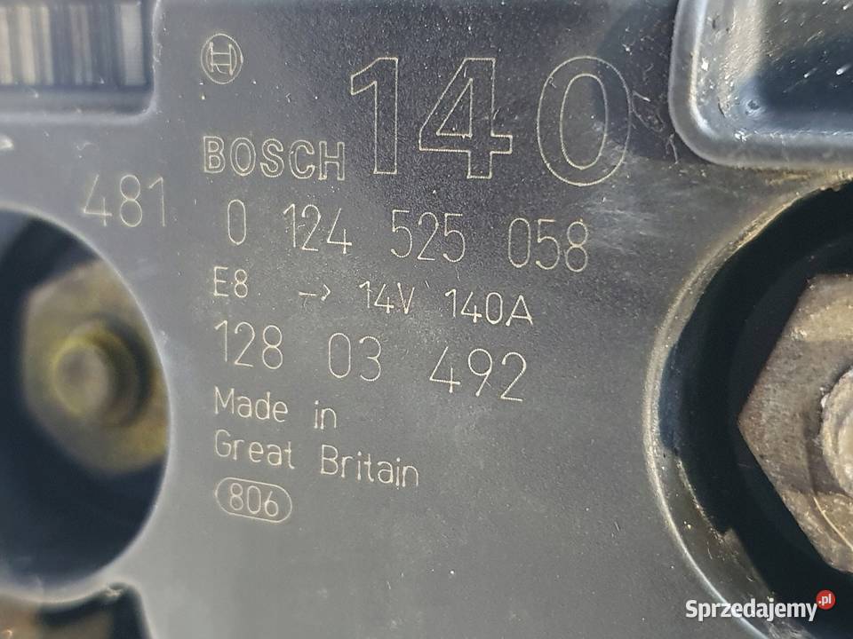 ALTERNATOR Saab 93 93 II 20 T turbo 0124525058 Chełm