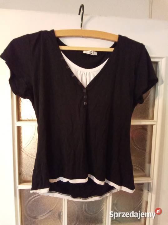 Bluzka krispol collection czarna z białym mazowieckie Warszawa